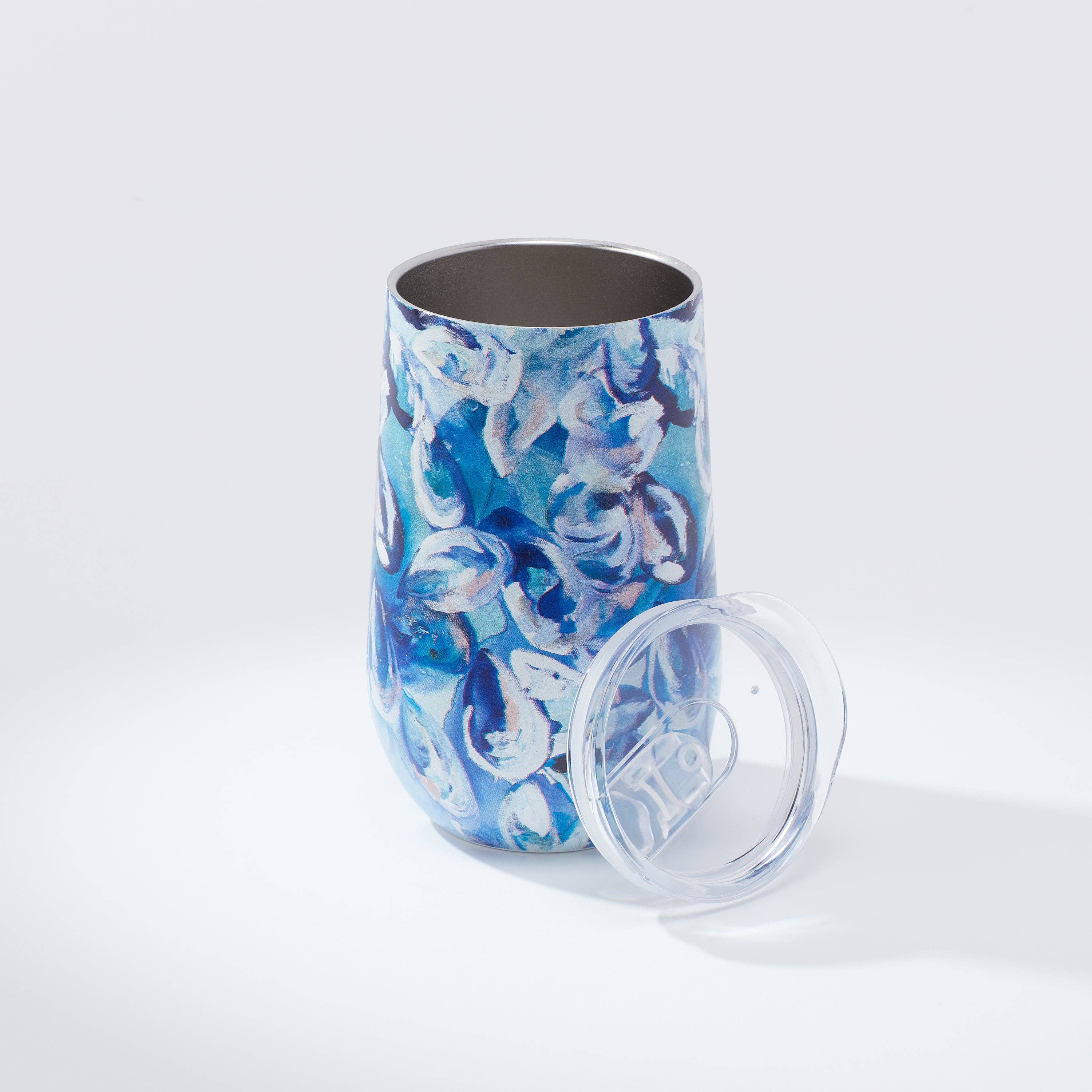 Kim Hovell Collection 16oz Wine Tumbler - Azul Oysters