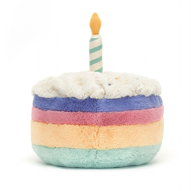 Amuseable Rainbow Birthday Cake - Large By Jellycat - A. Dodson's