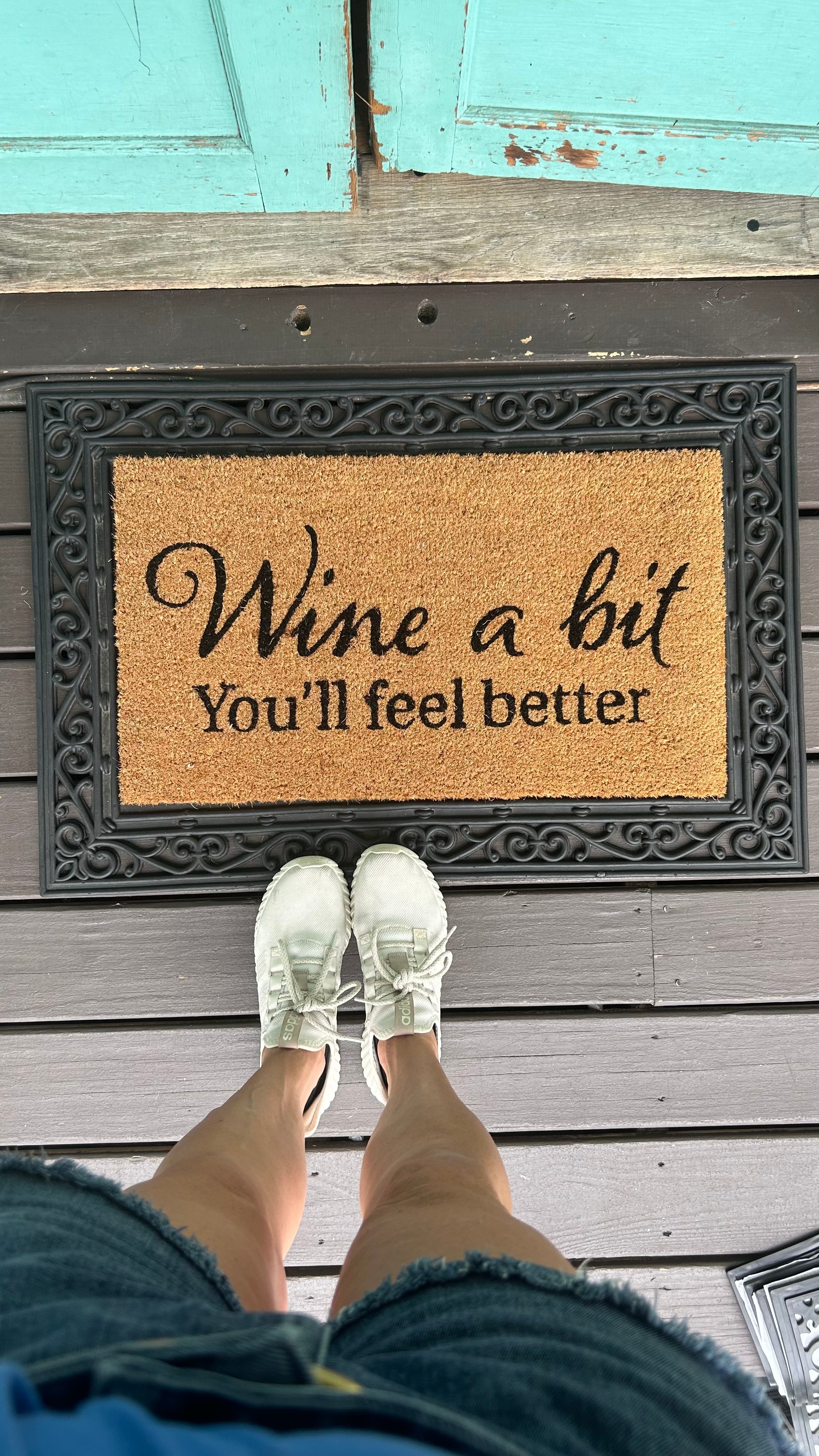 Wine Sentiment Coir Mat - 2 Styles