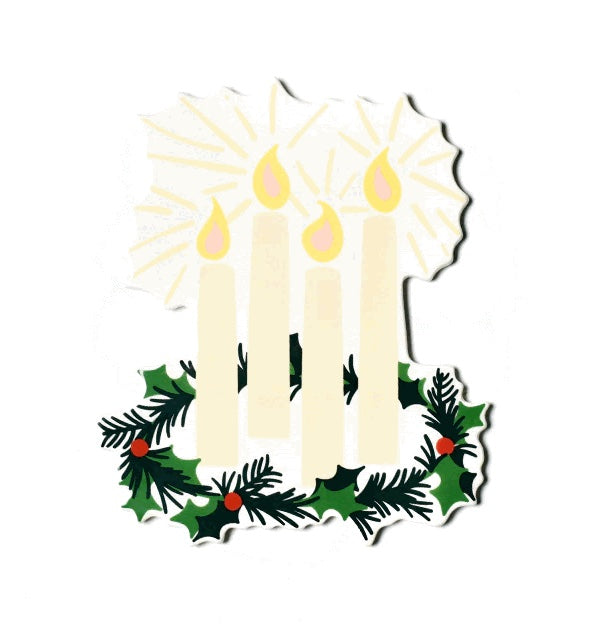 HAPPY EVERYTHING ADVENT WREATH BIG ATTACHMENT - A. Dodson's