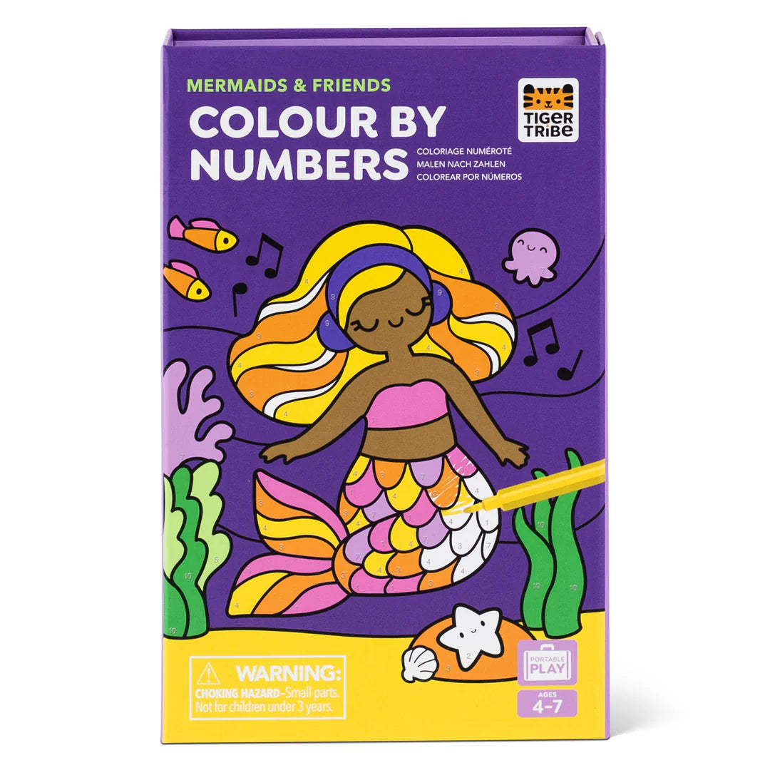 Colour by Numbers -  Mermaids and Friends