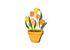 Happy Everything Pot of Tulips Big Attachment