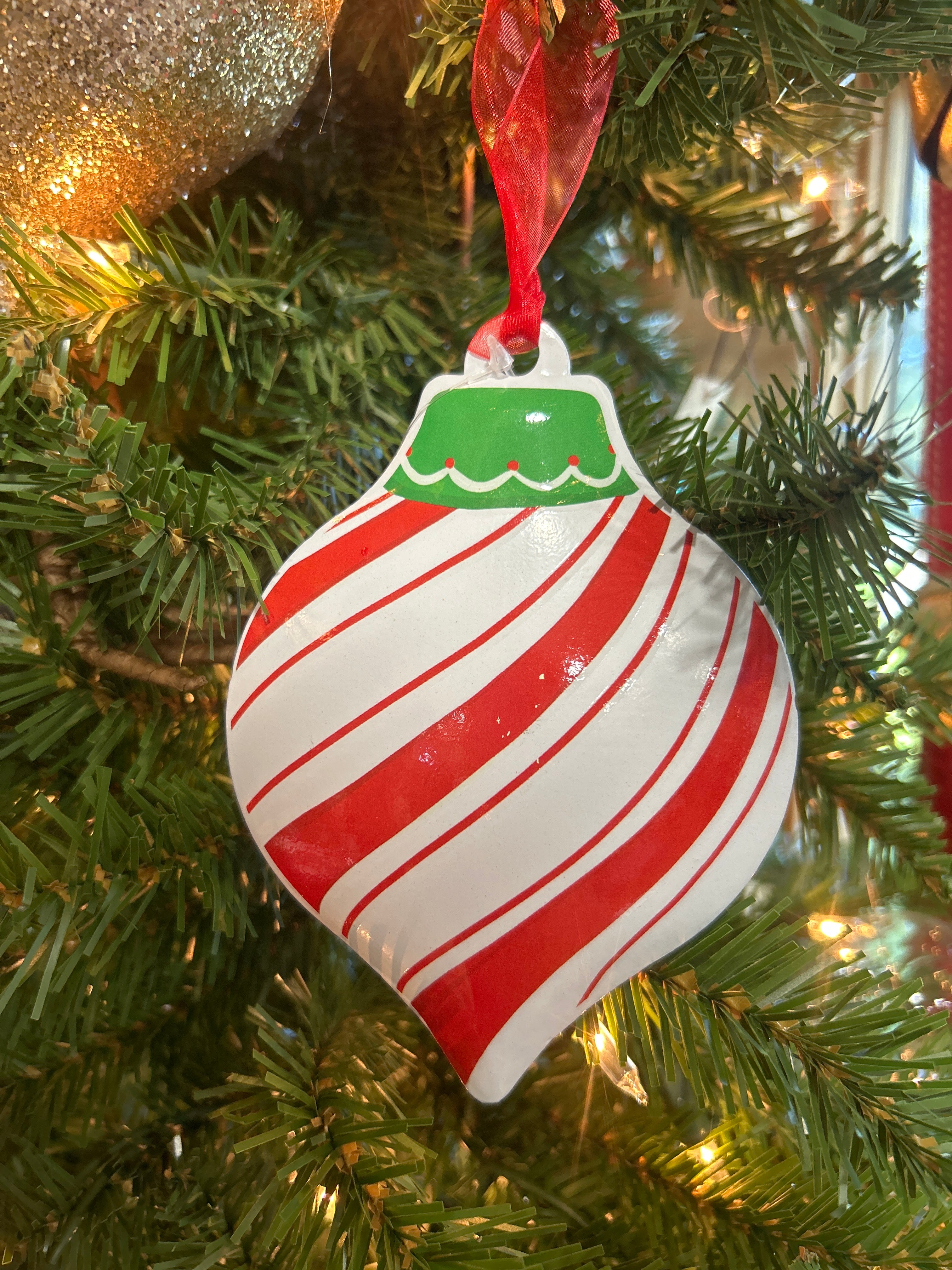 REJOICE TEARDROP ORNAMENT