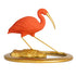 Scarlet Ibis on Mirrored Tray