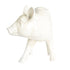 Antique White Pig Taper Holder