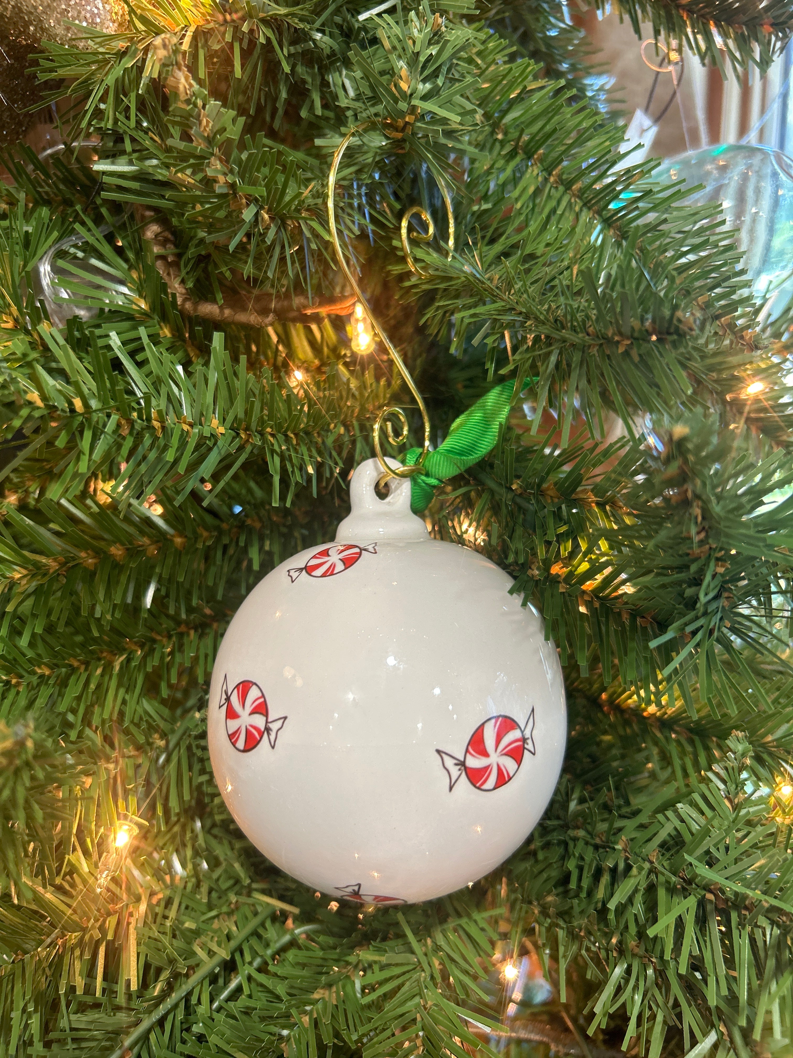 MERRY LITTLE CHRISTMAS CERAMIC ORNAMENT