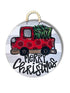 Christmas Truck Door Hanger 23"