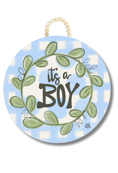 Baby It's a Boy 23 Inch Door Hanger