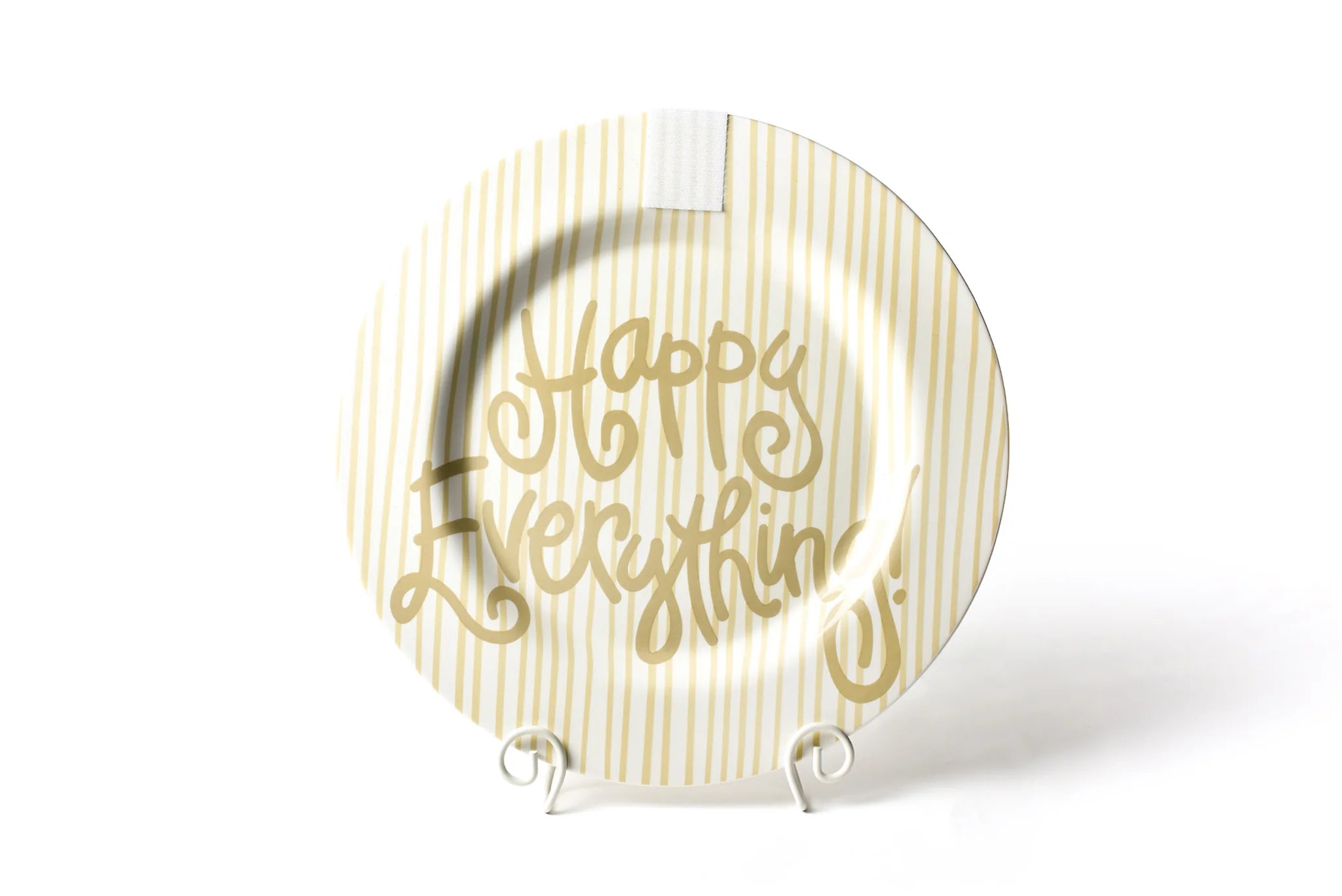 NEUTRAL SKINNY STRIPE BIG HAPPY EVERYTHING ROUND PLATTER