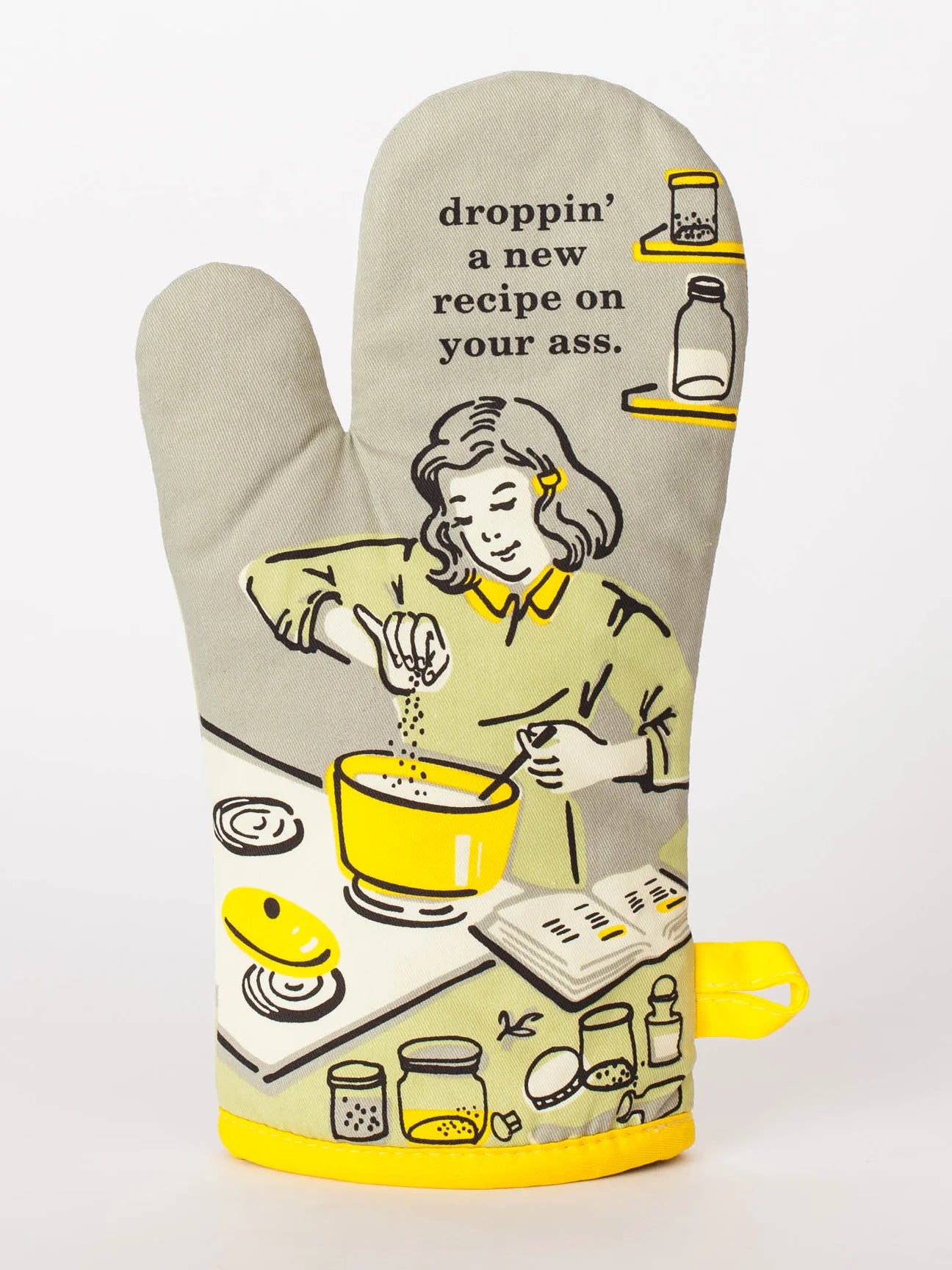 Droppin' a Recipe Oven Mitt