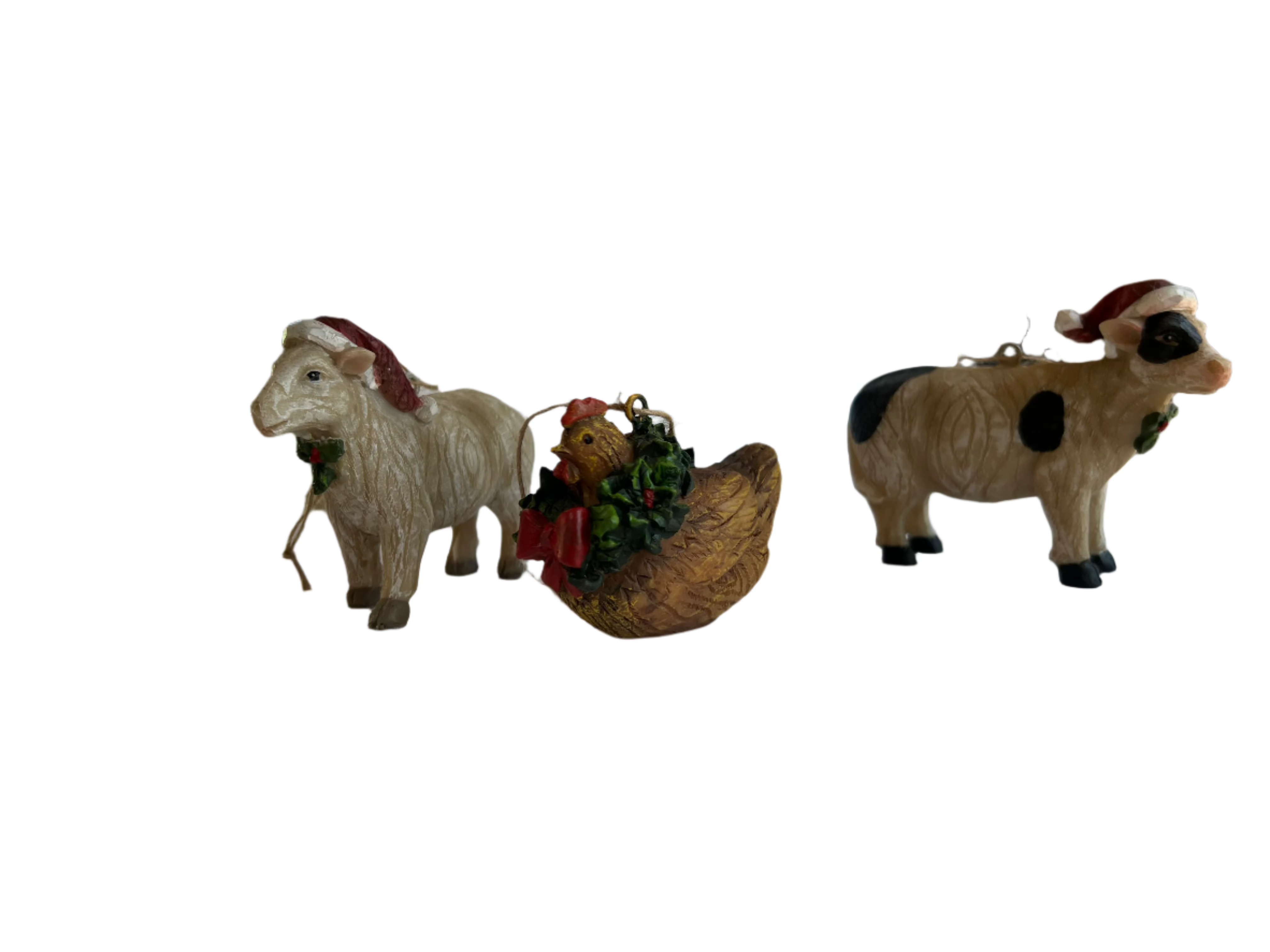 Farm Animals Resin Ornament