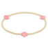 signature cross gold pattern 2mm bead bracelet - pink by enewton - A. Dodson's