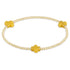 signature cross gold pattern 2mm bead bracelet - canary by enewton - A. Dodson's