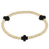 enewton extends signature cross gold pattern 3mm bead bracelet - onyx by enewton - A. Dodson's