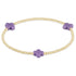 signature cross gold pattern 2mm bead bracelet - purple by enewton - A. Dodson's