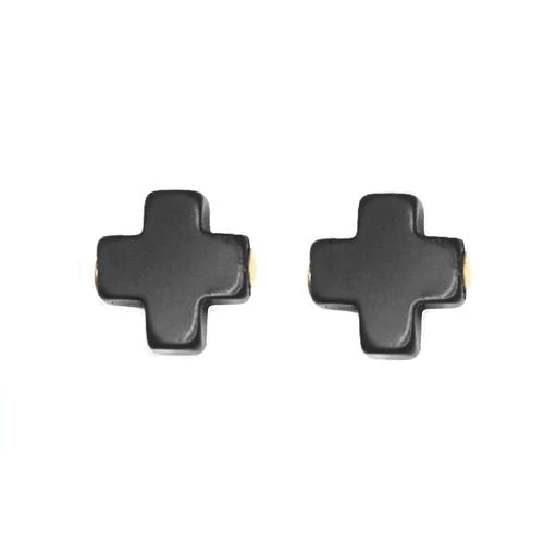 signature cross studs - onyx by enewton - A. Dodson's