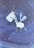 GLITTER UNICORN CARD - A. Dodson's