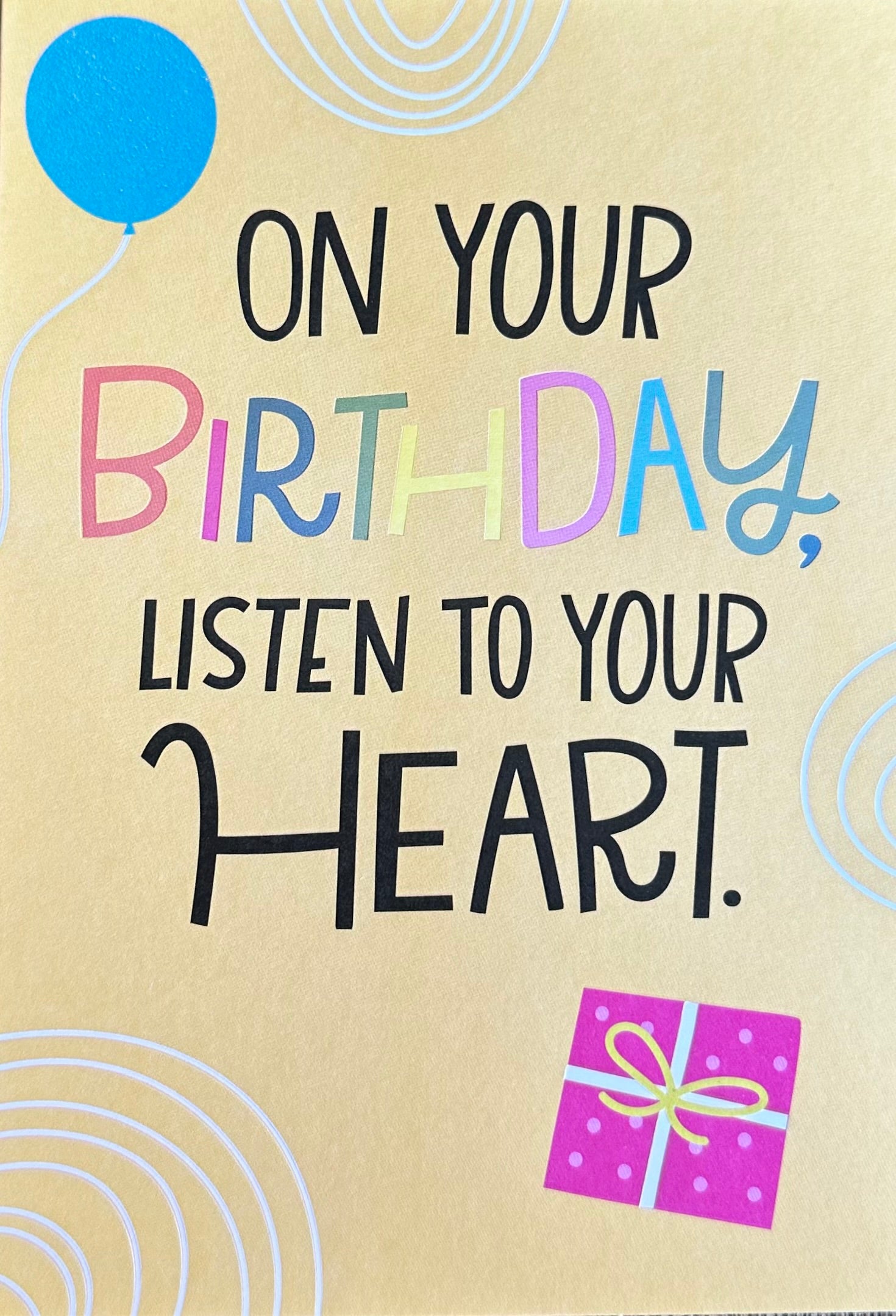 LISTEN TO YOUR HEART CARD - A. Dodson's