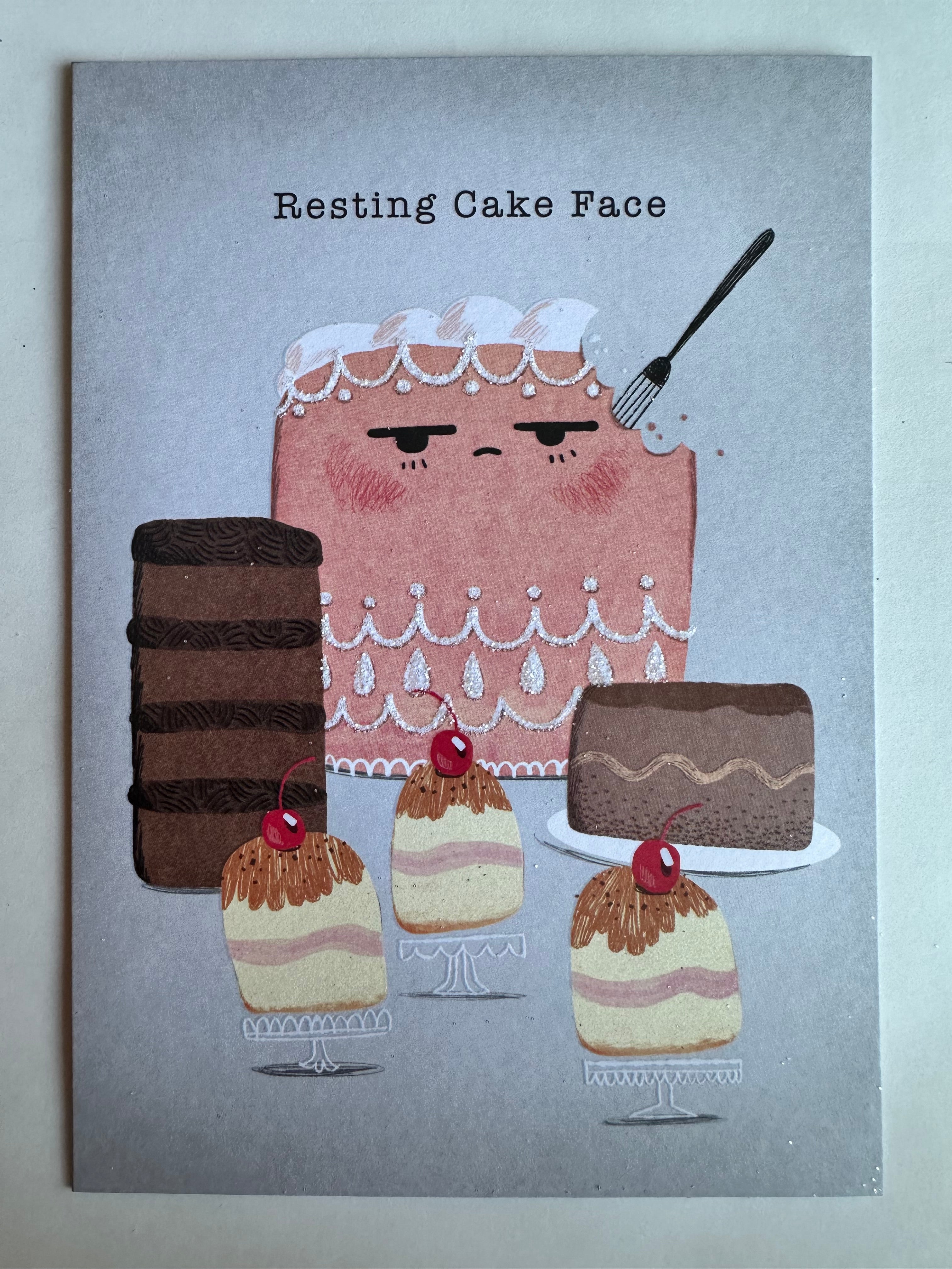 RESTING CAKE FACE CARD - A. Dodson's