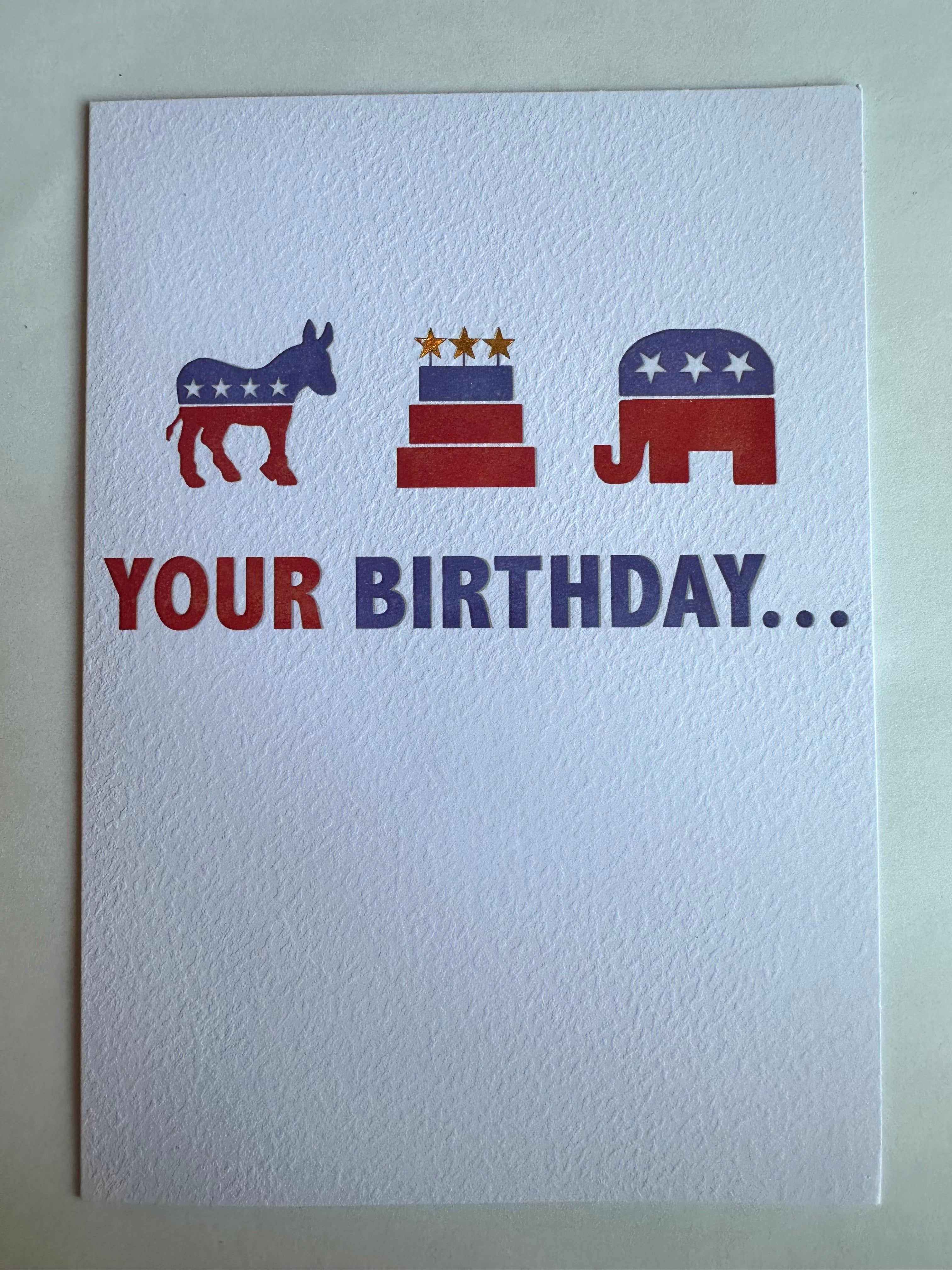 POLITICAL PARTY CARD - A. Dodson's