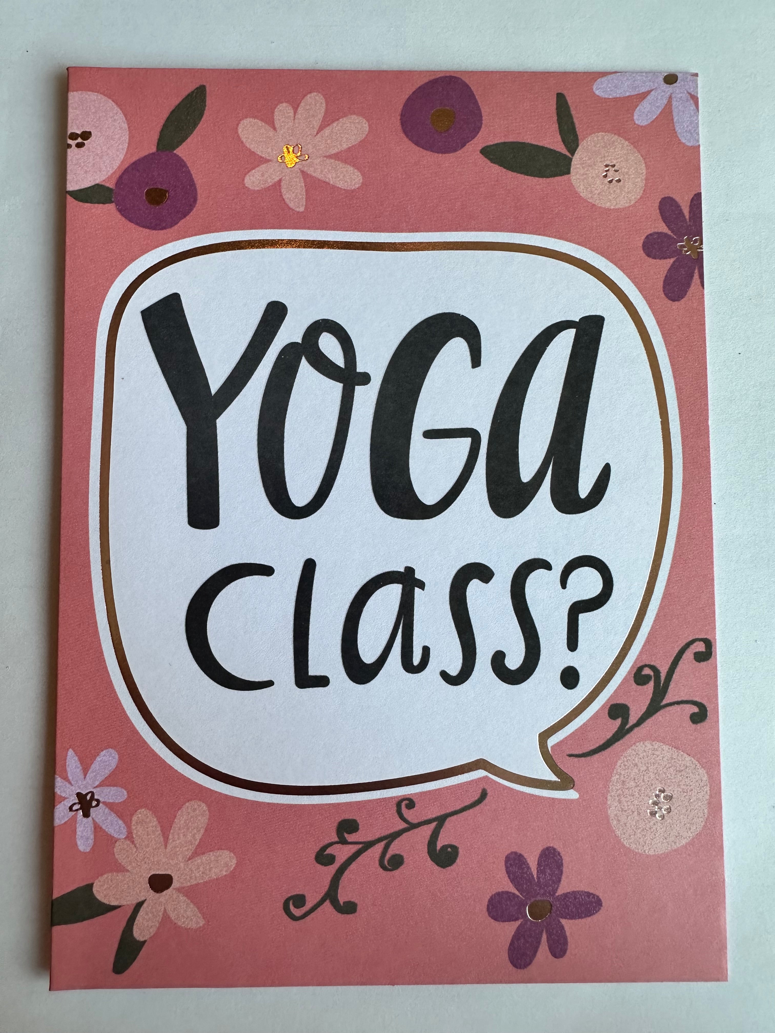 YOGA CLASS CARD - A. Dodson's