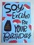 SOY EXCITED CARD - A. Dodson's