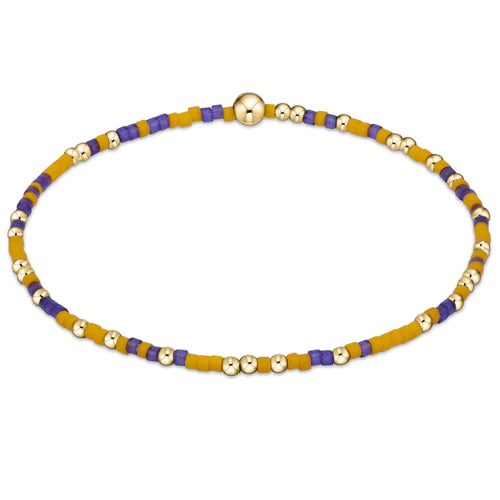 gameday hope unwritten bracelet - deep purple/golden yellow by enewton - A. Dodson's