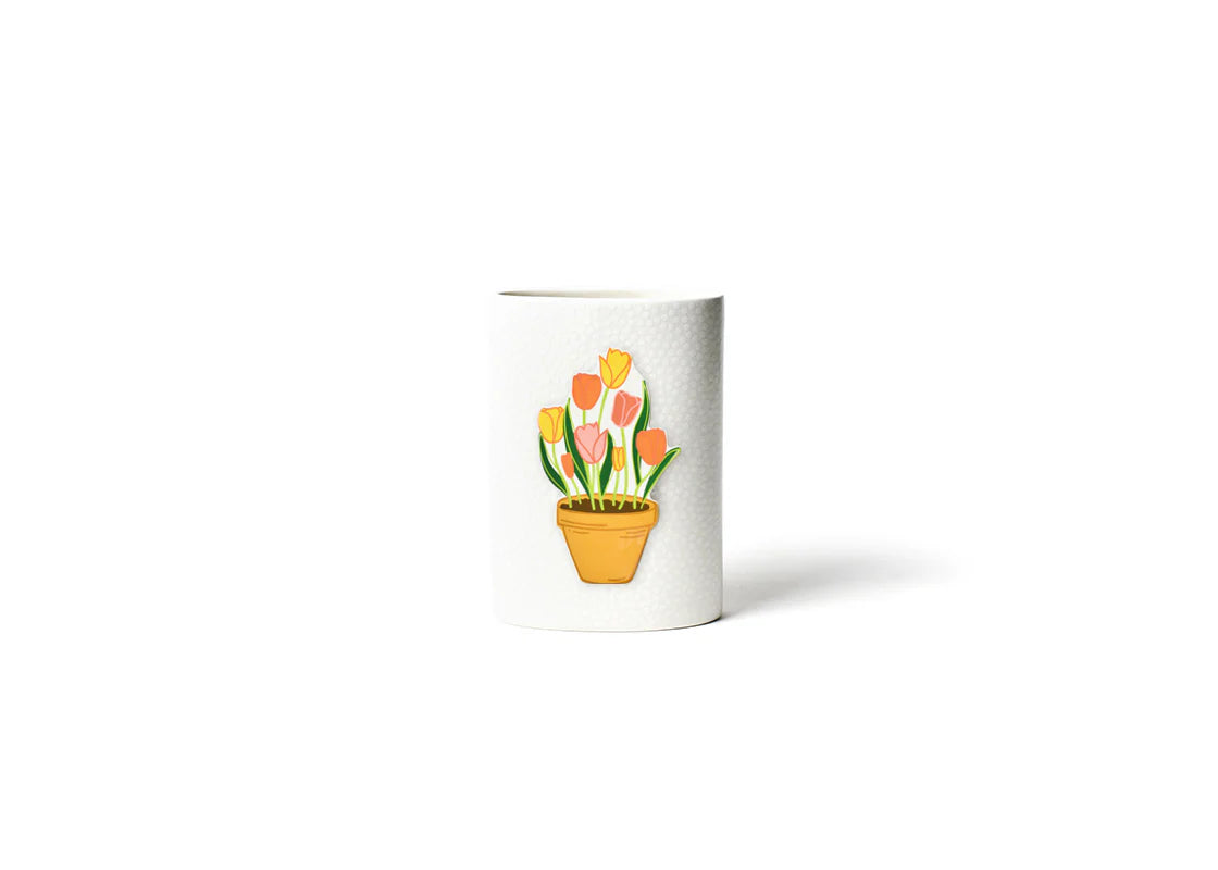 Happy Everything Pot of Tulips Mini Attachment