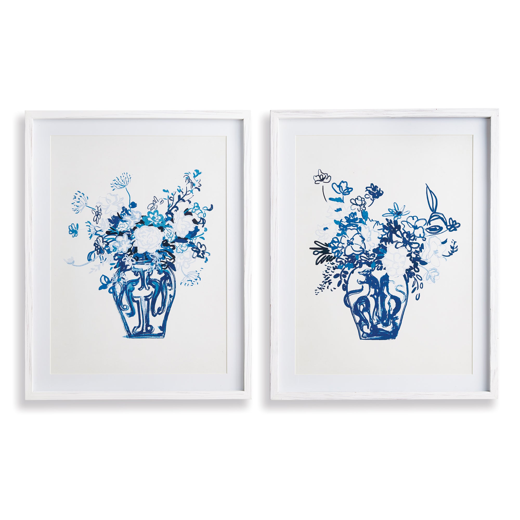 MATCHED PAIR FLORAL PRINTS, SET OF 2 BY NAPA HOME & GARDEN