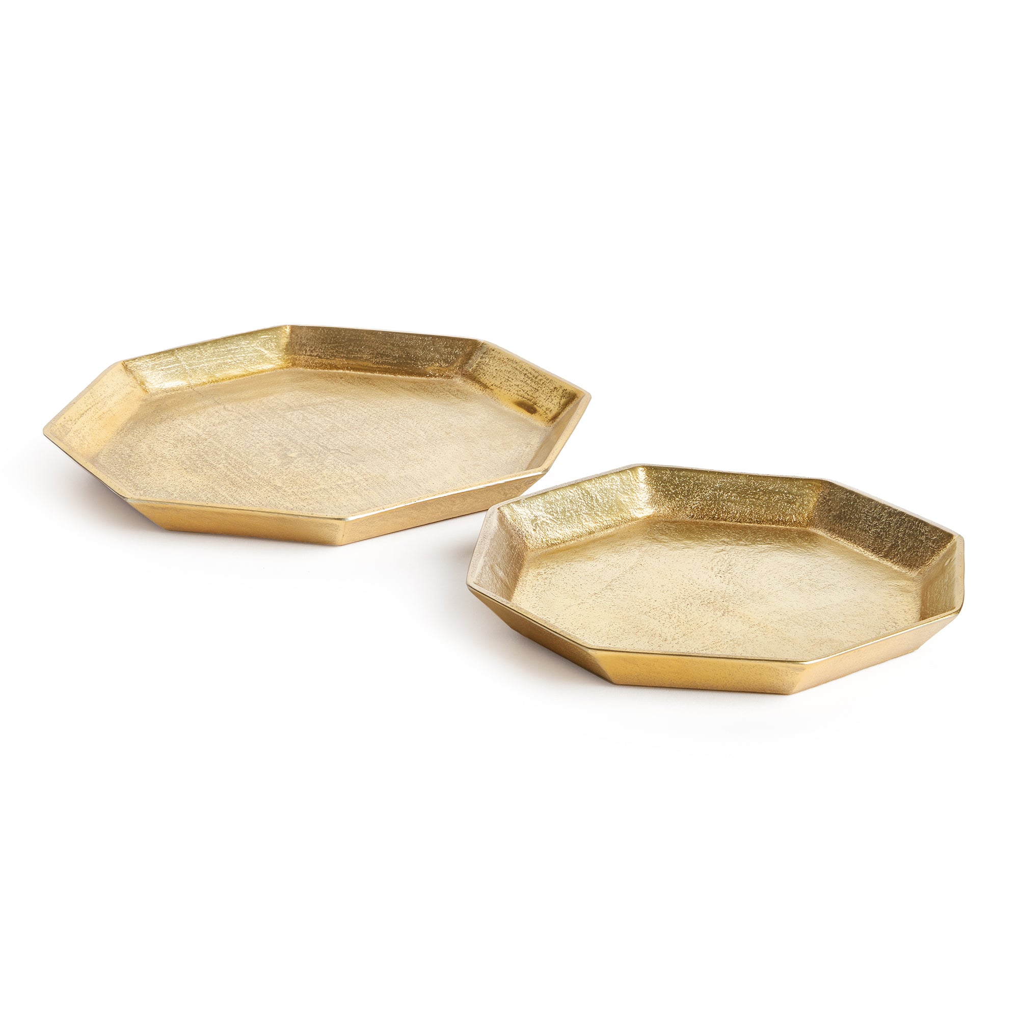 DEZI OCTAGONAL SERVING TRAYS, SET OF 2 BY NAPA HOME & GARDEN