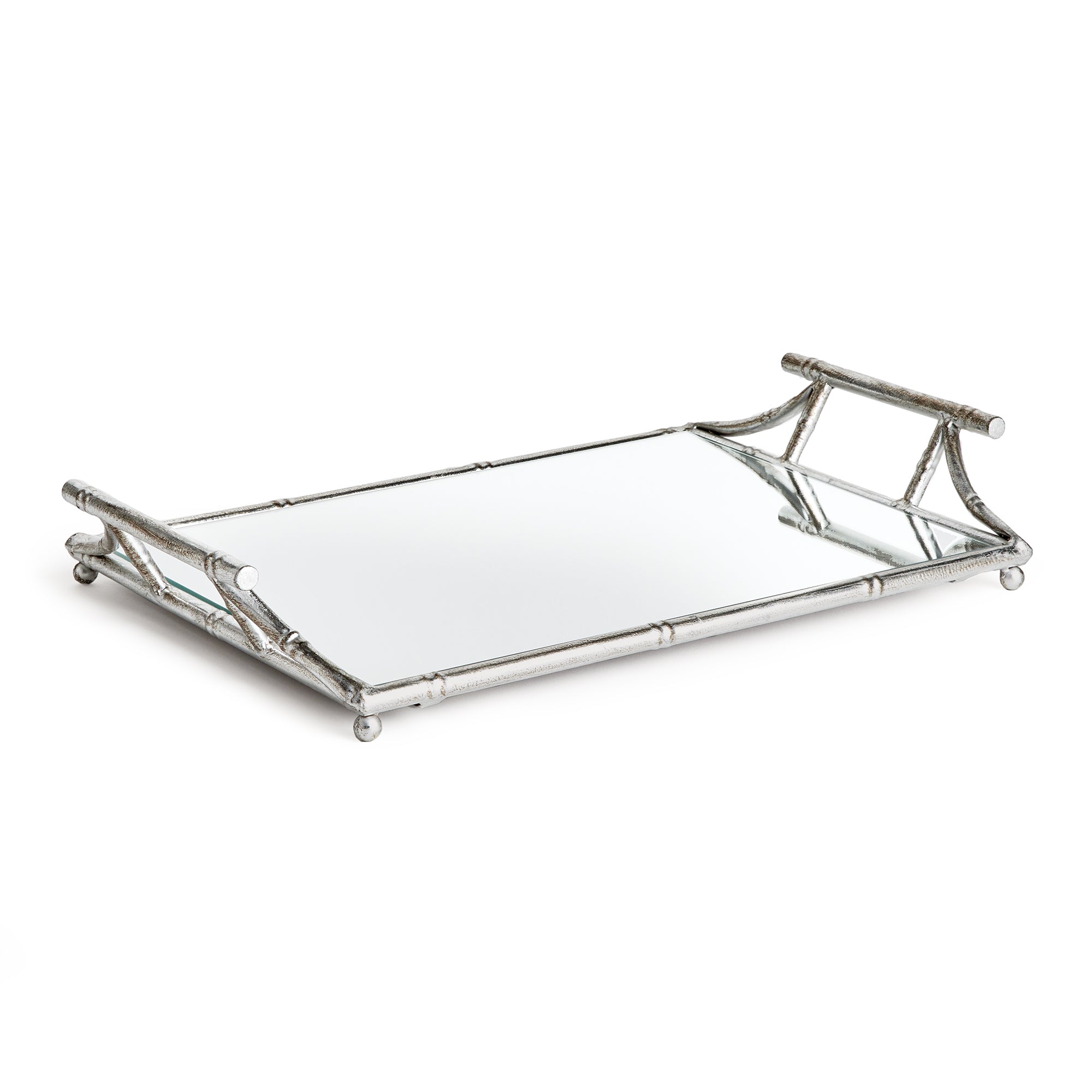 DAPHNE MIRRORED TRAY WITH HANDLES BY NAPA HOME & GARDEN