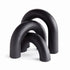 BLACK ARCO SCULPTURES SET OF 3 BY NAPA HOME & GARDEN - A. Dodson's