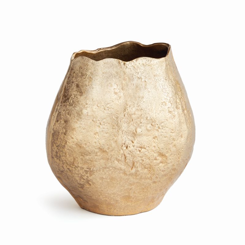 GOLD HARLIN SHORT VASE BY NAPA HOME & GARDEN - A. Dodson's