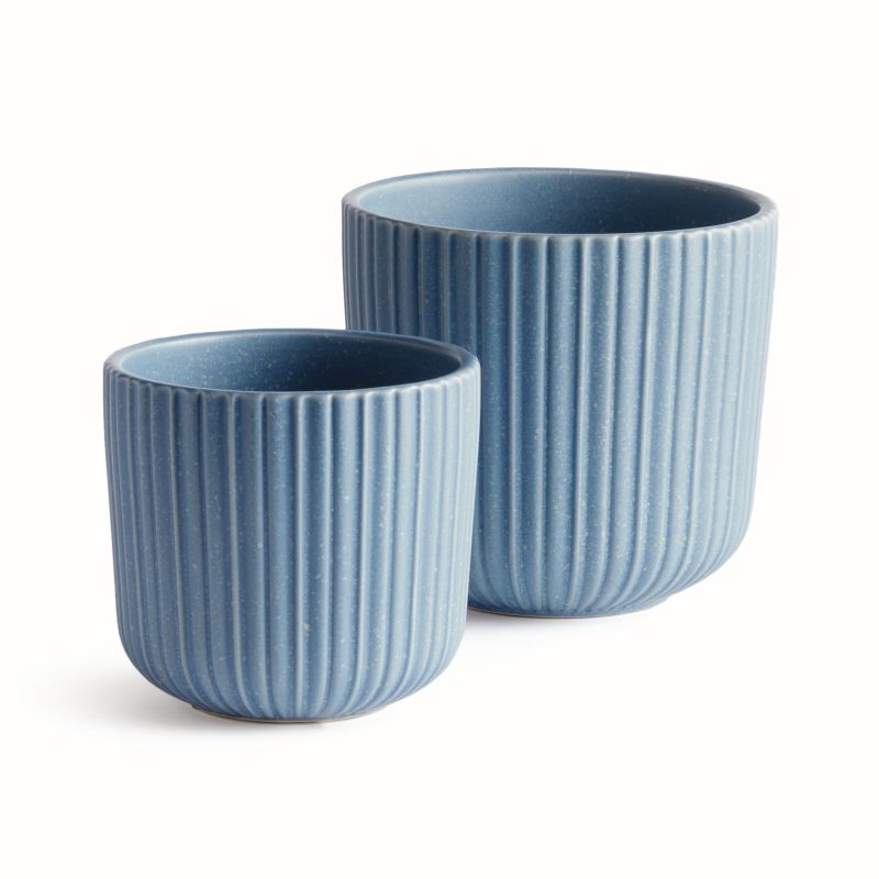 BLUE TASHA POTS SET OF 2 BY NAPA HOME & GARDEN - A. Dodson's