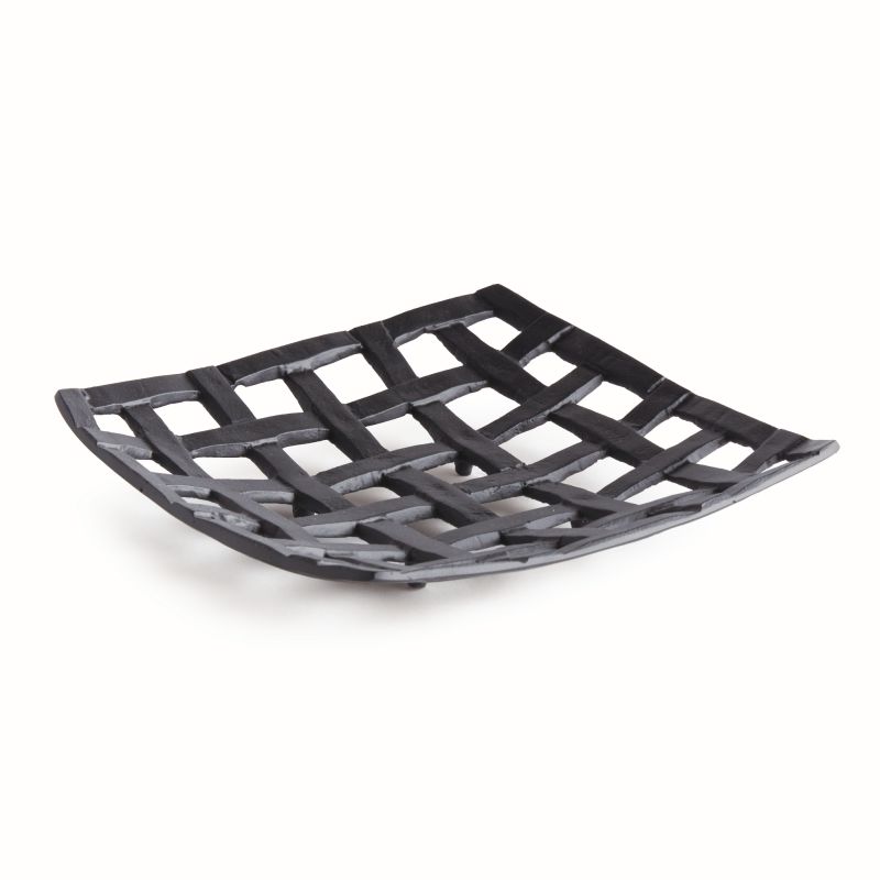 BLACK LOPA DECORATIVE SQUARE TRAY BY NAPA HOME & GARDEN - A. Dodson's