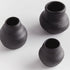 BLACK TABITHA BUD VASES SET OF 3 NAPA HOME & GARDEN