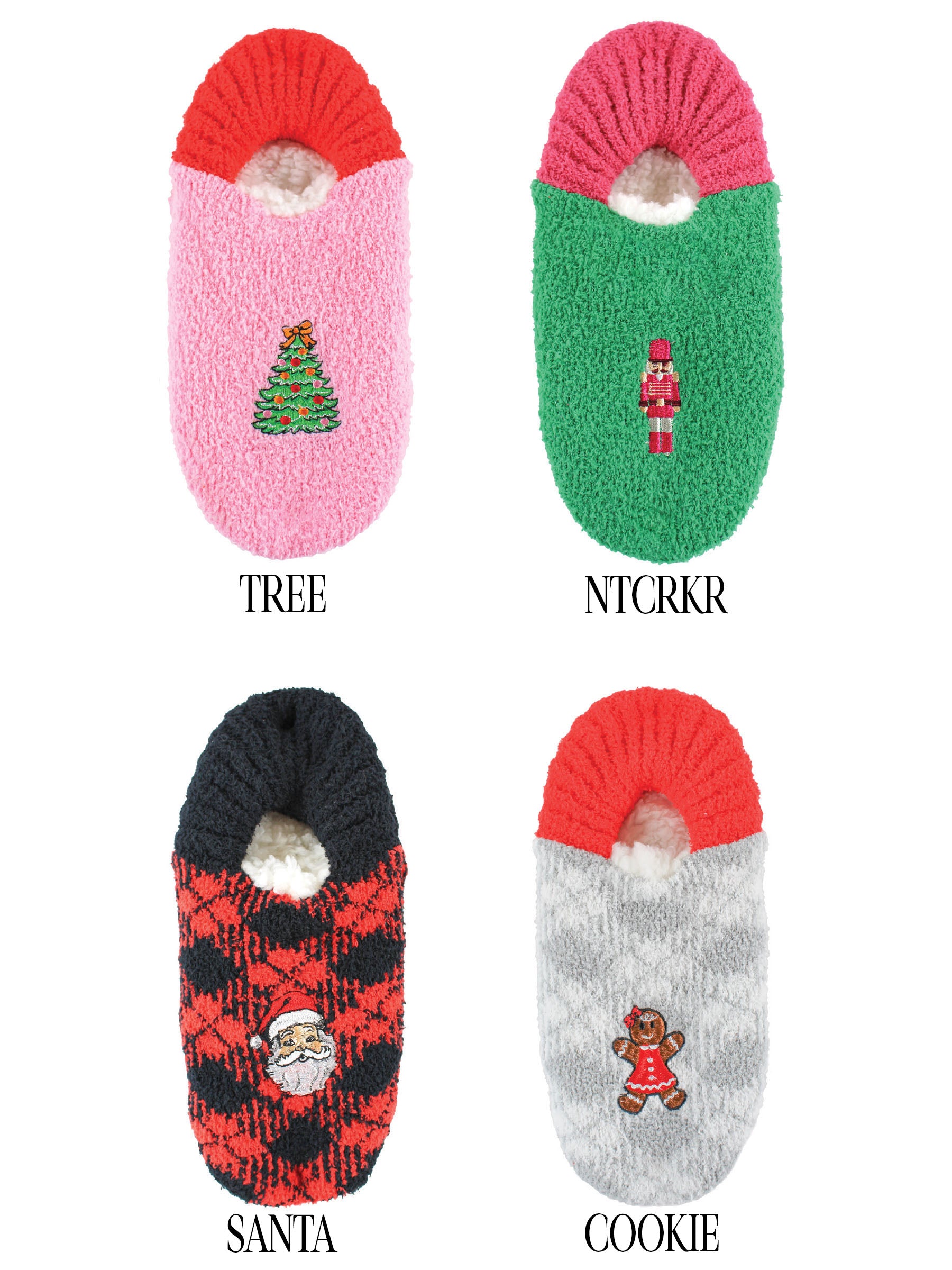 CHRISTMAS Slipper Socks -4 Styles