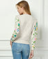 Rose Oatmeal Embroidery Cardigan - A. Dodson's