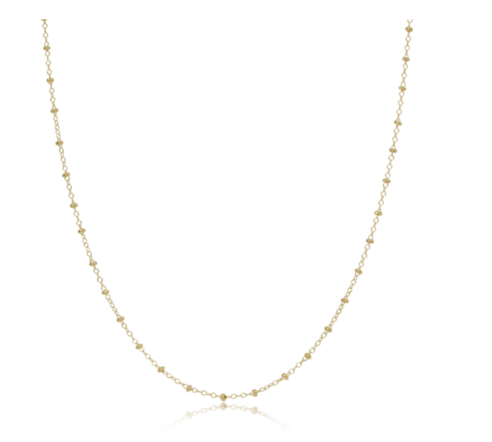 15" Choker Simplicity Chain Gold - Classic 2mm Gold-by enewton