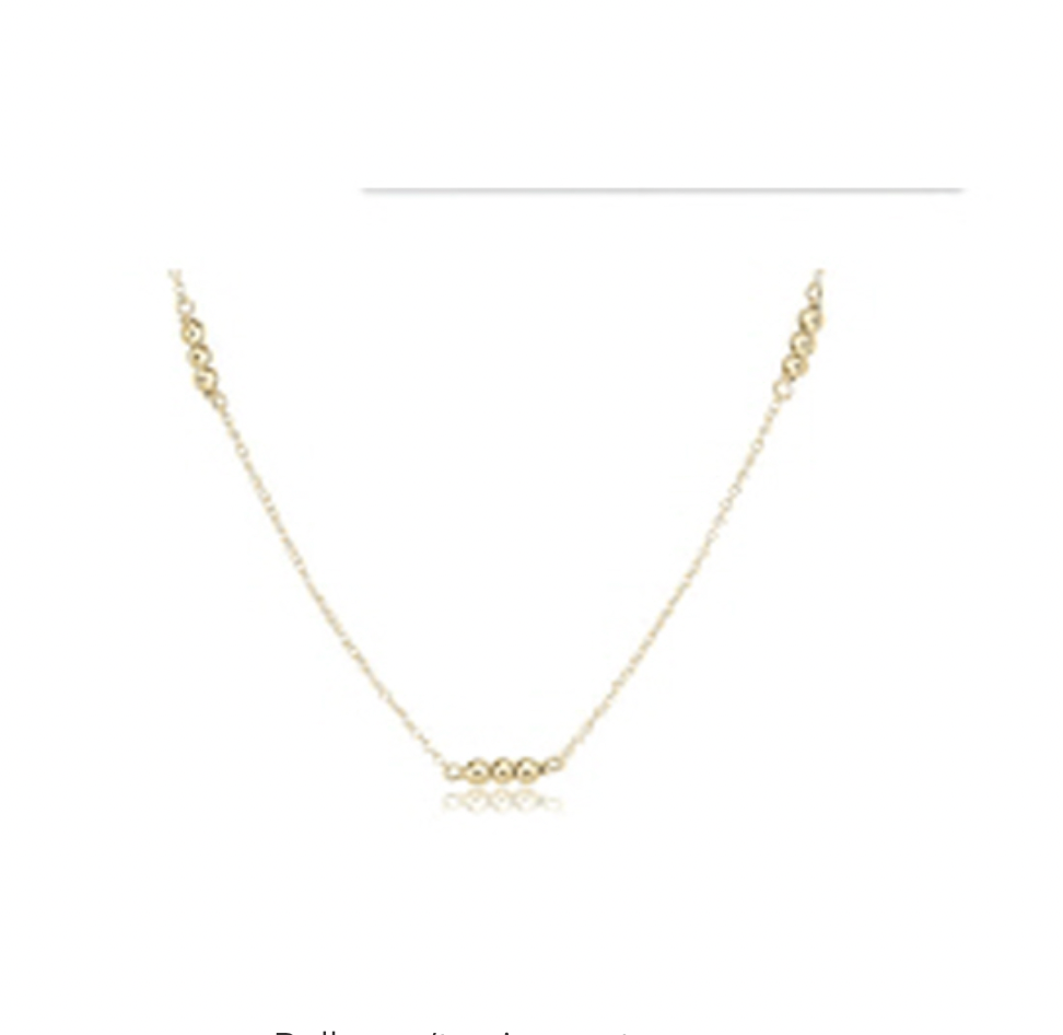 15" Choker Joy Simplicity Chain Gold - 3mm Gold-by enewton