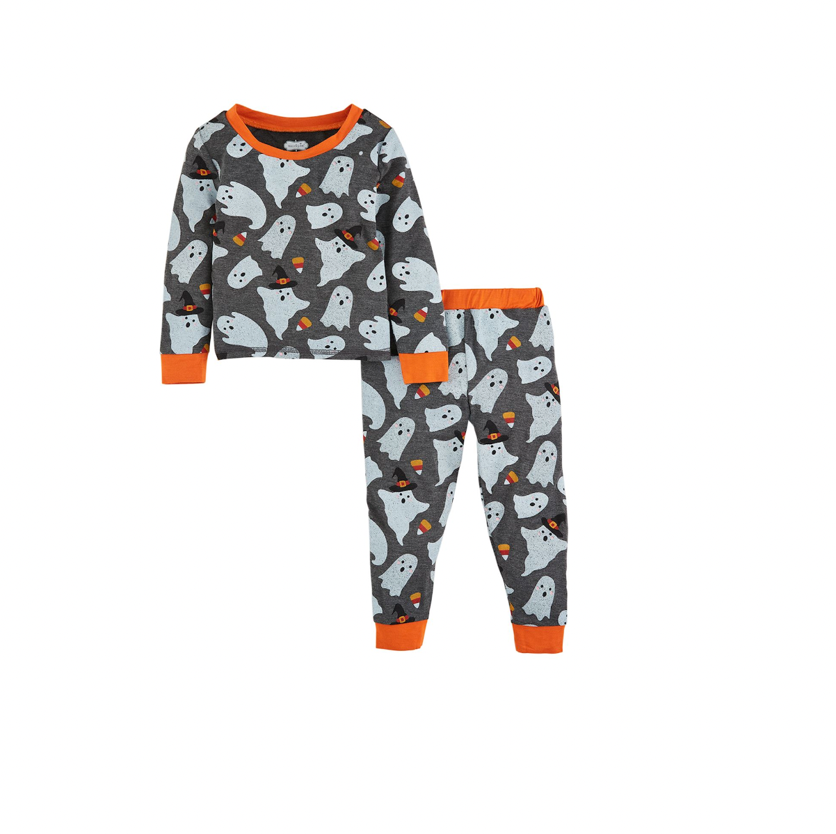 CANDY CORN & GHOST GLOW PAJAMA SET BY MUD PIE - A. Dodson's