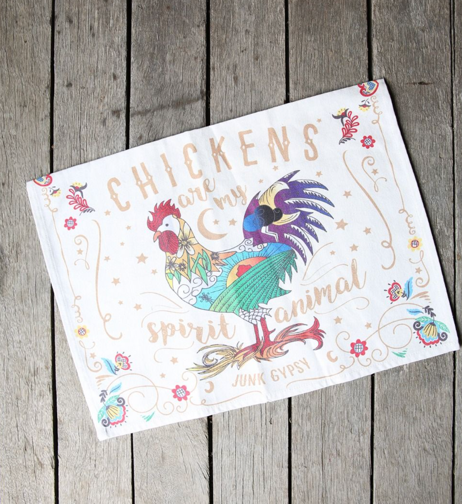 Spirit Chicken Tea Towel - A. Dodson's