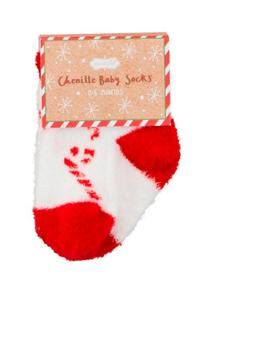 CHRISTMAS CHENILLE SOCKS BY MUD PIE - A. Dodson's