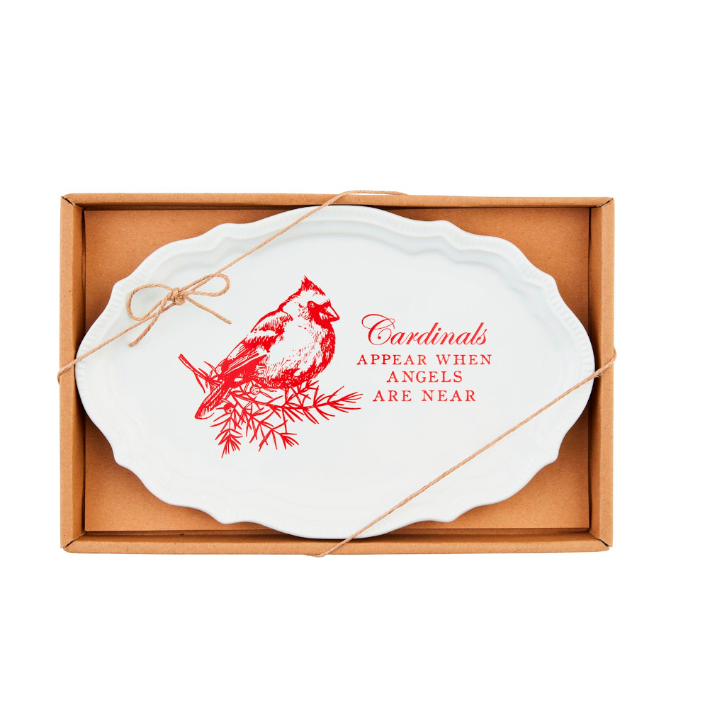 CARDINAL SENTIMENT TRAY BY MUD PIE - A. Dodson's