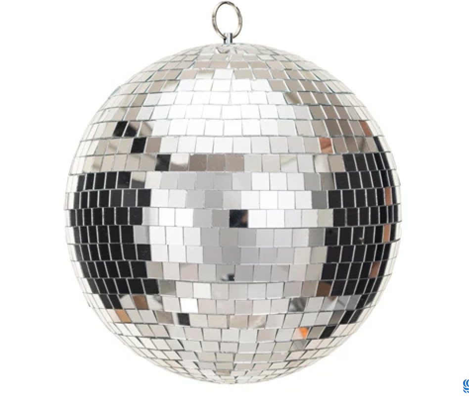 Silver Disco Ball Ornaments