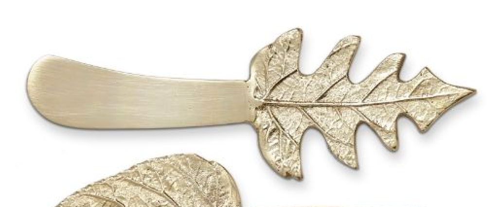 Gold Leaf Cheese Spreaders