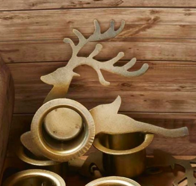 Snowflake or  Reindeer Taper Holder