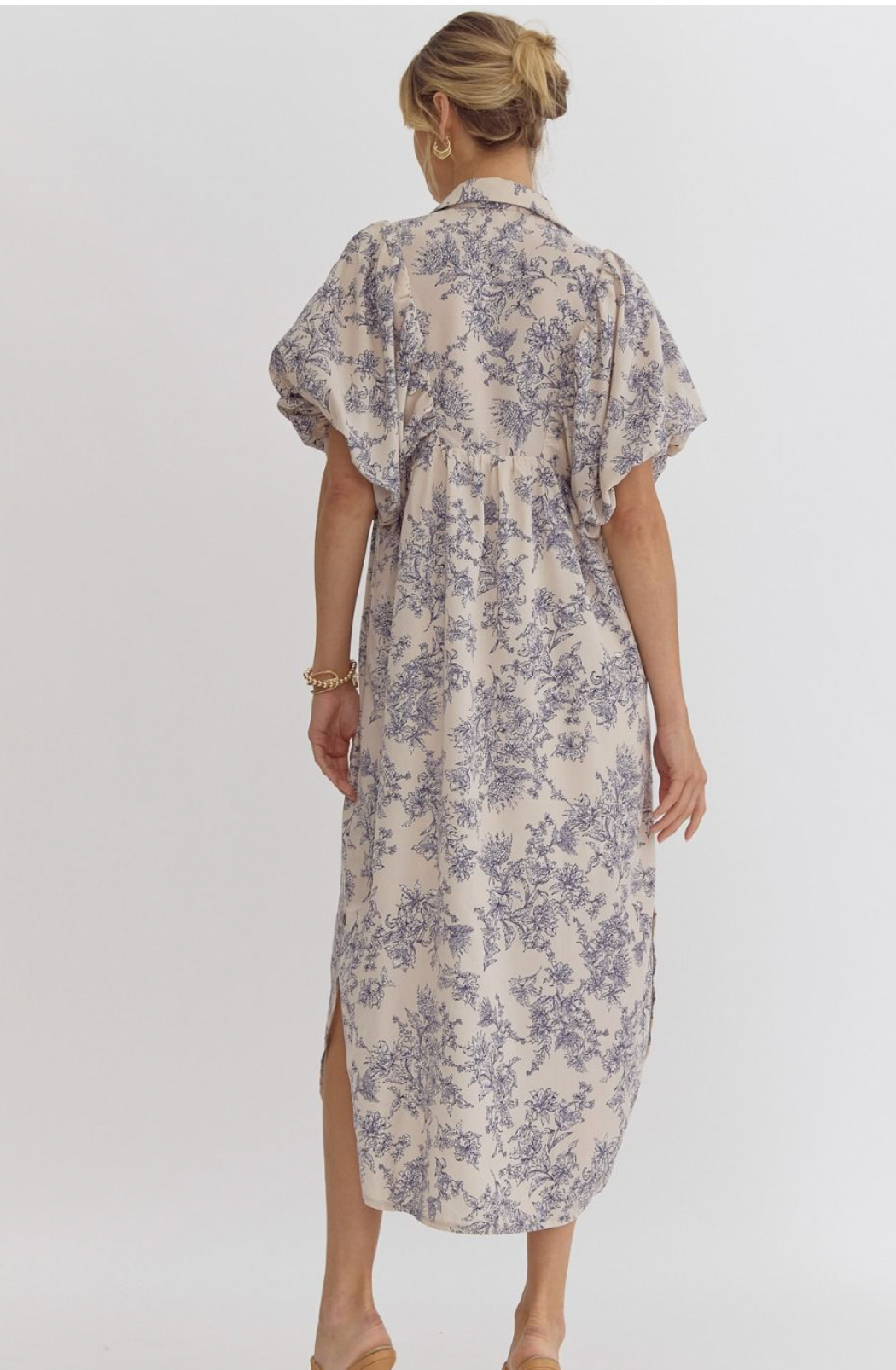 Zoe Blue Floral Dress