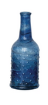 Blue Hand-Blown Recycled Glass Vases