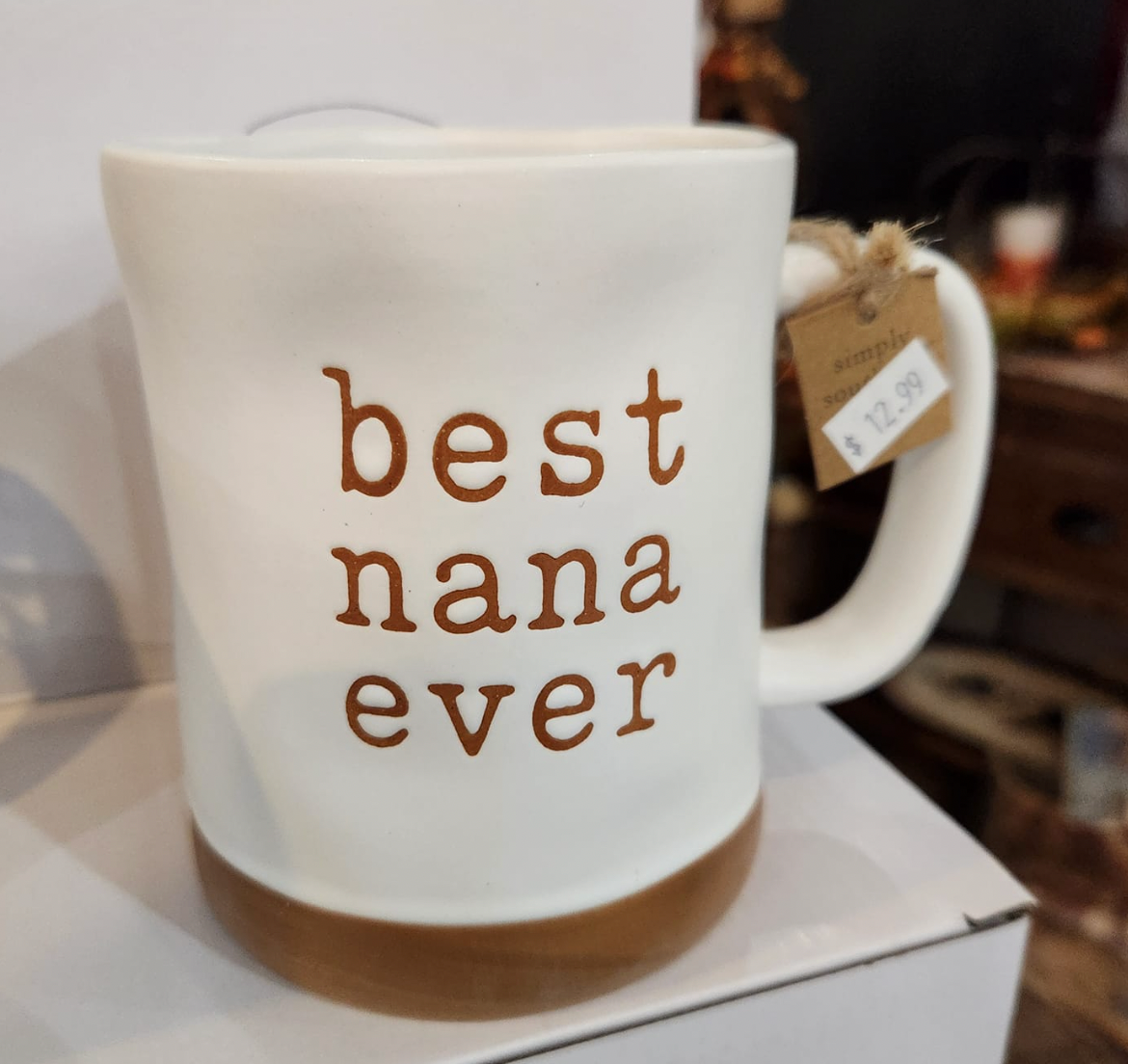 STONEWARE MUG BEST NANA BY SIMPLY SOUTHERN